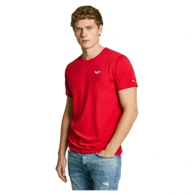 Abbildung von Pepe Jeans Original Basic Tshirt basic, Herren, Größe: Large, Rugby red