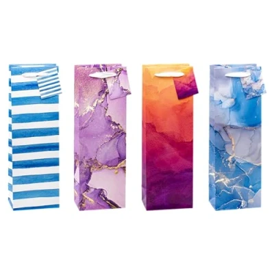 Abbildung von TSI Geschenktüten ART DESIGN, 12er Packung, Größe: Flasche (HxBxT 36 x 12 8 cm), Art.Nr. 85287