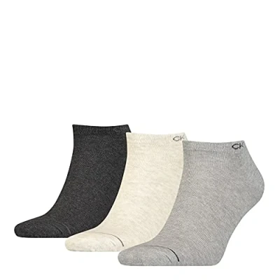 Abbildung von Calvin Klein Underwear MEN Sneaker 3 PACK Socken, Herren, Größe: One Size, Mid grey