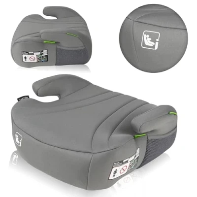 Abbildung von LIONELO LUUK i Size Kindersitzerhöhung für Kinder von 22 bis 36 kg / 125 150 cm, Gruppe 2 und 3, Komfortable Sitzfläche Armlehnen, abnehmbarer Bezug
