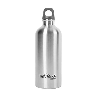Abbildung von Tatonka Trinkflasche Stainless Steel Bottle 0,6l Unzerbrechliche Flasche aus Edelstahl schadstofffrei (BPA frei), rostfrei, lebensmittelecht, spülmaschinenfest Mit Öse zum Befestigen (600ml)