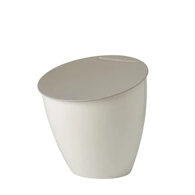Abbildung von Mepal Küchenabfalleimer Calypso Kleiner Mülleimer mit Deckel Komposteimer Küche Ideal für die Küchenorganisation Küchenhelfer &amp; Spülmaschinenfest 2200 ml Nordic white