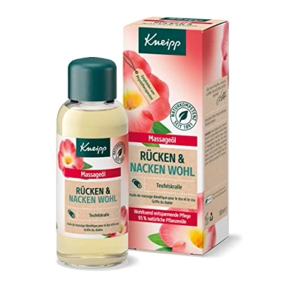 Abbildung von Kneipp Massageöl Rücken Wohl mit wertvollem Teufelskrallenextrakt wohltuend entspannende Pflege 100ml
