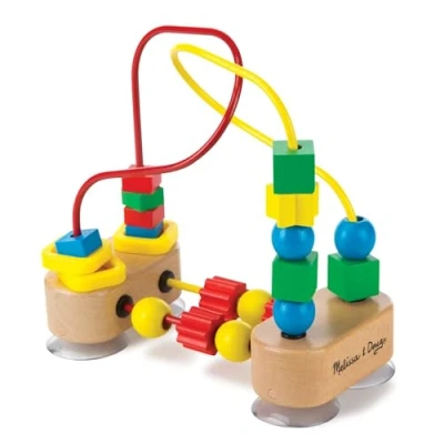 Abbildung von Melissa, Doug First Bead Maze , Developmental Toy Motor Skills 3+ Multicolor, 19.685 cm H x 9.525 W 17.78 L