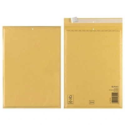 Abbildung von Herlitz 793406 Luftpolstertasche D/4, 180 x 260 mm, 10 Stück eingeschweißt braun