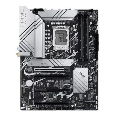 Abbildung von ASUS Prime Z790 P WiFI Gaming Mainboard Sockel Intel LGA1700 (ATX, PCIe 5.0, DDR5 Speicher, 3x M.2, 6, HDMI, DisplayPort, Aura Sync)