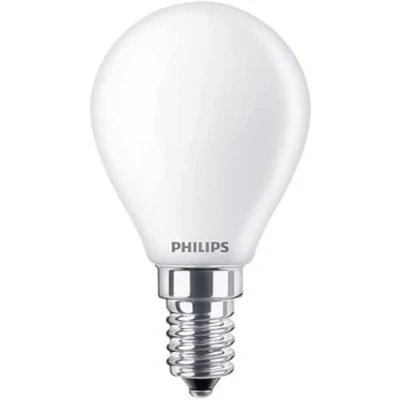 Abbildung von Philips LED Classic E14 Lampe (25 W), matte in Tropfenform mit warmweißem Licht, energiesparende langer Nutzlebensdauer, Weiß