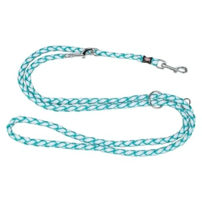 Abbildung von TRIXIE Hundeleine Cavo V Leine SM, 2,00 m ø 12 mm in ozean verstellbare mit reflektierenden Elementen für kleine bis mittelgroße Hunde 135812
