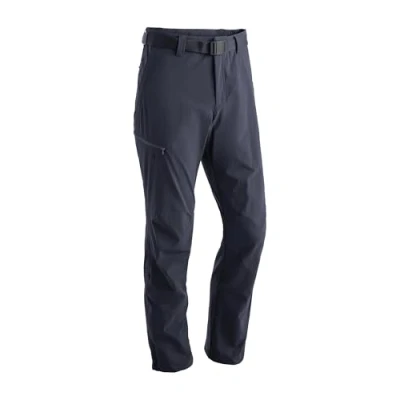 Abbildung von Maier Sports Nil, Herren Wanderhose, Wasserabweisende Outdoorhose für Trekking und Hiking, PFC frei, mSTRETCH pro 4 &amp; Dryprotec, Rollup Funktion, Blau, 48 (W33/L32)