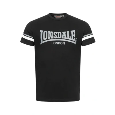 Abbildung von Lonsdale Herren T Shirt Normale Passform CREICH Black/White/Grey S 117363