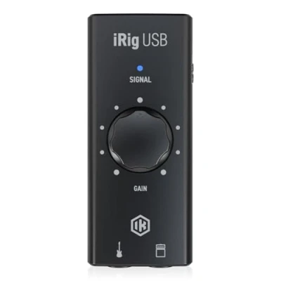 Abbildung von IK Multimedia iRig USB Gitarren C Audiointerface für MAC und PC (hochauflösende Audioübertragung, AMP Ausgang mit zwei FX/Thru Modi, Eingangsverstärkungsregler, inkl. App Software Paket)