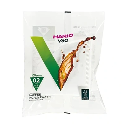 Abbildung von Hario Papierfilter weiß / Filtertüten Misarashi, mittel für VCF 02, 100 Stück
