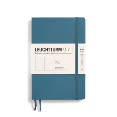 Abbildung von LEUCHTTURM1917 365642 Notizbuch Paperback (B6+), Softcover, 123 nummerierte Seiten, Stone Blue, Blanko