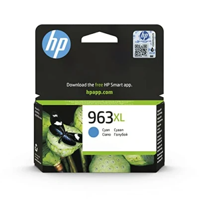 Abbildung von HP 963XL (3JA27AE) Blau Original Druckerpatrone mit hoher Reichweite für OfficeJet Pro 9010, 9012, 9015, 9016, 9019, 9020, 9022, 9025, Cyan