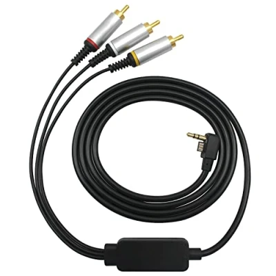 Abbildung von OSTENT AV Audio Video RCA Composite Kabel Kompatibel für Sony PSP 2000/3000 Slim to TV