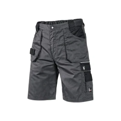 Abbildung von CXS Herren Arbeitsshorts Professionell Sehr Stabile Strapazierfähige Shorts Arbeitshose Gartenhose Bundhose Gartenshorts (Grau Schwarz, 50)