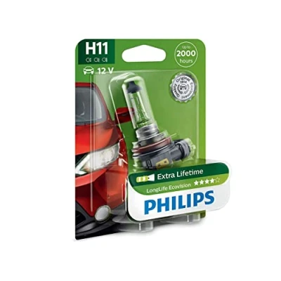 Abbildung von Philips LongLife EcoVision H11 Scheinwerferlampe 12362LLECOB1, 1er Blister