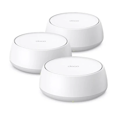Abbildung von TP Link Deco BE25 WiFi 7 Mesh WLAN(3 Pack), BE3600 Dual Band, 2 x 2.5 Gbit/s Port für Jede Einheit, WPA3, 4 Streams, 160 MHz Kanäle, Gästenetzwerk, HomeShield, Empfohlen Häuser mit 6 Zimmern