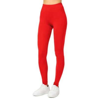 Abbildung von Merry Style Damen Lange Leggings aus Viskose MS10 143 (Rot, M)