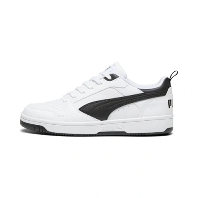 Abbildung von Puma Rebound V6 Unisex Sneaker low, Größe: 44, White/black Schuhe