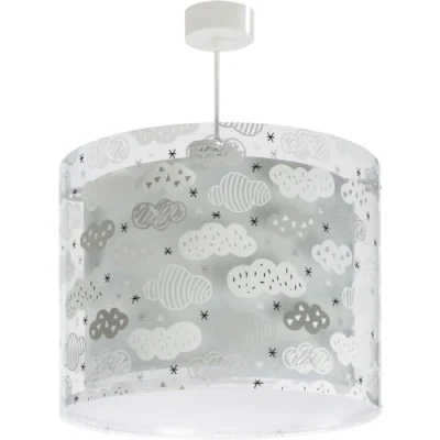 Abbildung von Dalber kinderlampe Pendelleuchte Hängelampe Clouds Wolken Grau kinderzimmerlampe, 33 x 25 cm