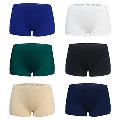 Abbildung von Libella 6er Pack Damen Boxershorts Microfaser Mehrpack Seamless Mehrfarbig 3908 UN2 S/M