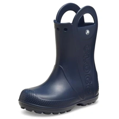 Abbildung von Crocs Unisex Kinder Handle It Rain Boot K Stiefelette, Navy, 33/34 EU