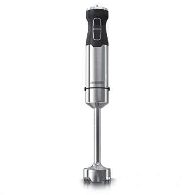Abbildung von Arendo Stabmixer 1000 Watt Edelstahl vierflügeliges Messer Pürierstab stufenlose Geschwindigkeitsregelung Turbotaste abnehmbarer Mixfuß GS zertifiziert