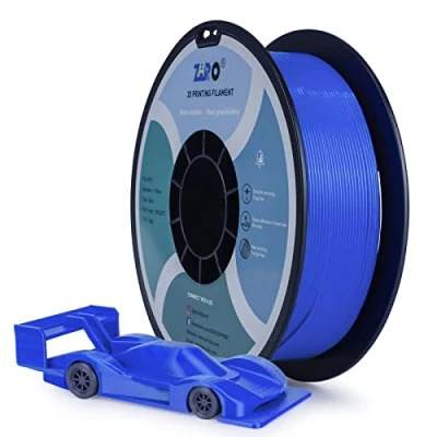 Abbildung von ZIRO PLA filament 1.75mm, 3D Drucker Basic Color Series 1.75mm 1kg (2.2lbs), Maßgenauigkeit +/ 0.03mm, Blau