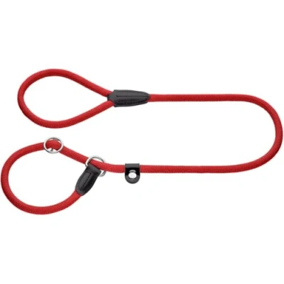 Abbildung von HUNTER FREESTYLE Retriever Leine, mit integrierter Halsung, witterungsbeständig, 0,8 x 170 cm, rot