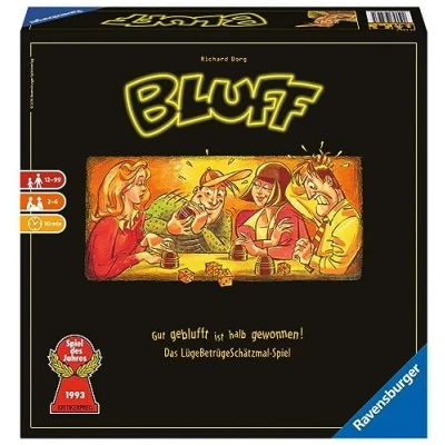 Abbildung von Ravensburger 27223 Bluff, Partyspiel für 2 6 Spieler, Würfelspiel, alle Bluffer ab 12 Jahren, Spiel des Jahres
