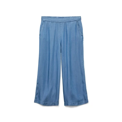 Abbildung von Vero Moda BREE MR WIDE L Culotte GA NOOS Jeans Relaxed Fit, Damen, Größe: XS, Medium blue denim
