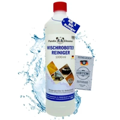 Abbildung von PandaCleaner 1L Bio Reinigungsmittel für Wischroboter Bodenreiniger Putzmittel Streifenfreie &amp; materialschonende Reinigung aller Böden (1000ml)