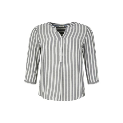 Abbildung von MY TRUE ME TOM Tailor Striped Bluse offwhite/navy, Damen, Größe: 52, Offwhite/navy