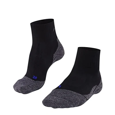 Abbildung von FALKE Herren Wandersocken TK2 Explore Cool Short M SSO Funktionsgarn antiblasen dick 1 Paar, Schwarz (Black Mix 3010), 39 41