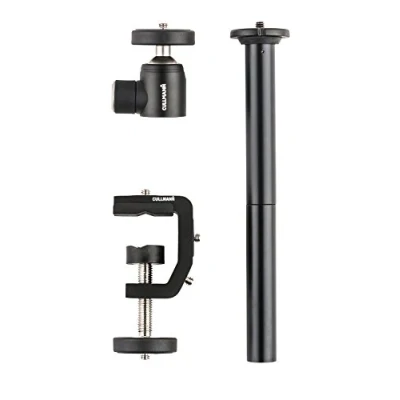 Abbildung von Cullmann Flexx Tabletop Zubehör Set 3 teilig (Kugelkopf, Multiklemme, Verbindungssäule) für Makrofotographie