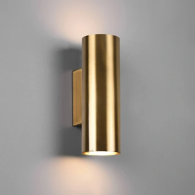 Abbildung von Trio Leuchten Wandleuchte Marley 212400204, Metall Altmessing, exklusiv Leuchtmittel 2x GU10, Up and down Beleuchtung