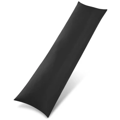 Abbildung von Utopia Bedding Nackenkissen, 40x145 cm Ganzkörperkissen, weiche Hohlfaserfüllung, langes Schwangerschaftskissen zur Unterstützung der Mutterschaft und für Seitenschläfer (Schwarz)