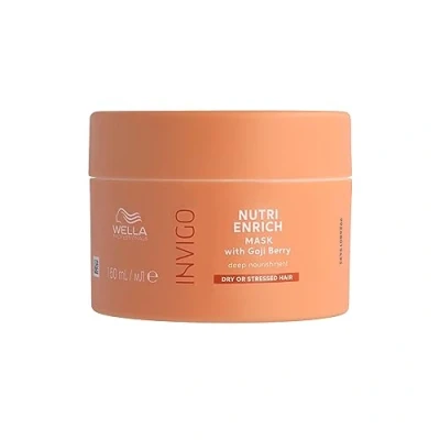 Abbildung von Wella Professionals Invigo Nutri Enrich Deep Nourishing Mask tiefenwirksame Haarmaske mit Vitamin E und Panthenol intensive Haarpflege für kaputtes Haar glättende Haarkur gegen Frizz 150 ml