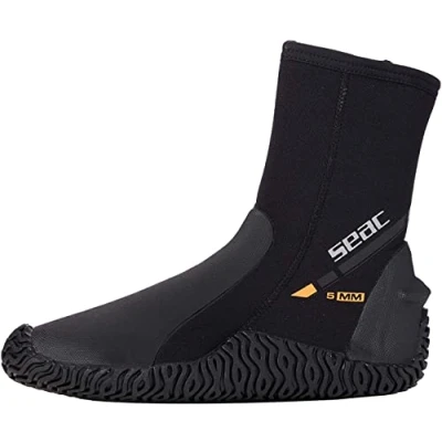 Abbildung von Seac Basic HD, Füßlinge aus 5 mm Neopren und Fester Laufsohle, schwarz, M