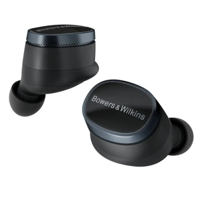 Abbildung von Bowers &amp; Wilkins Pi8 kabellose True Wireless Kopfhörer mit Aktiver Geräuschunterdrückung, Bluetooth, AptX, Ladecase Audioübertragung Anthrazit Schwarz