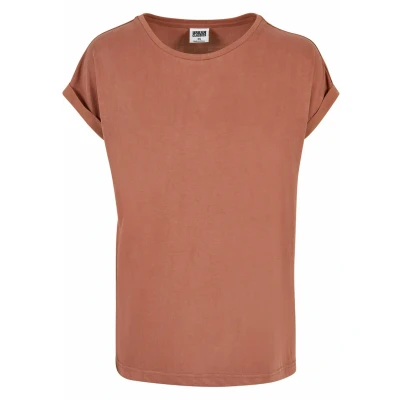 Abbildung von Urban Classics Extended Shoulder Tshirt basic, Damen, Größe: XS, Terracotta