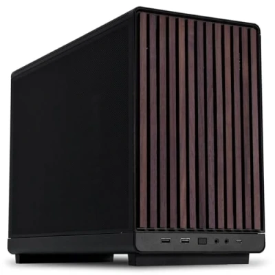Abbildung von Lian Li DAN Cases A3 mATX PC Gehäuse, anpassbares Layout, 415 mm GPU Klarheit, unterstützt bis zu 360 Radiatoren, Stahl, Kunststoff, Schwarz