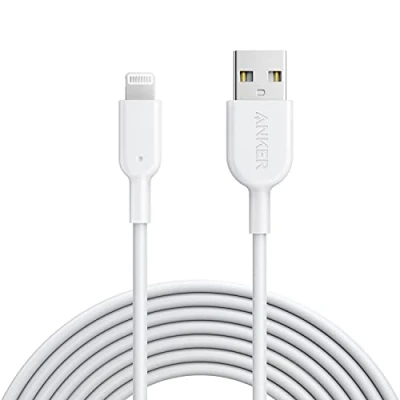 Abbildung von Anker iPhone Ladekabel Powerline II Kabel 3m Lightning Kabel, für 14/13 / 12/11 X/XS/XR/SE 8 Plus 7/6 und mehr (Weiß)