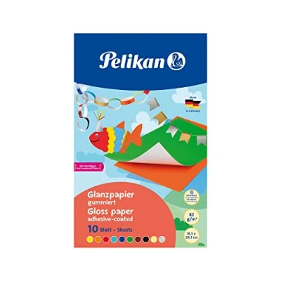 Abbildung von Pelikan 137935 Glanzpapier gummiert, 10 Blatt