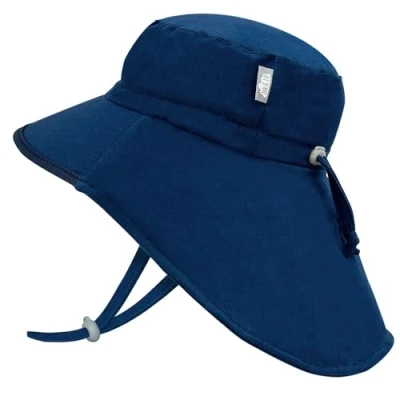 Abbildung von Jan &amp; Jul Schnell Trocknender Kinder Adventure Sonnenhut für Jungen (XL: 6 12 Jahre, Navy mit Trimmen)