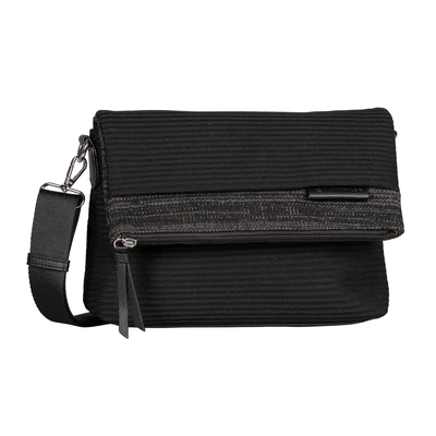 Abbildung von TOM Tailor BAGS Ttvesna M UMHÄNGETASCHE MIT ÜBERSCHLAG Umhängetasche Schwarz black, Damen, Größe: One Size, black