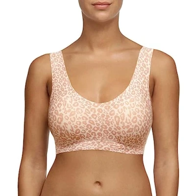 Abbildung von Chantelle SOFTSTRETCH, Bustier Mit Soft Cups, V Ausschnitt, Unnsichtbare Unterwäsche für Damen, Leo Neutral, M L