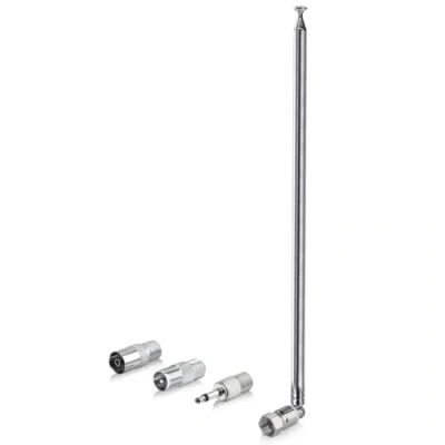 Abbildung von BINGFU DAB FM UKW Radio Antenne 75 Ohm Unbal Teleskopantenne Zimmerantenne Kompatibel mit Yamaha Denon Pionier Marantz Bose Wave Musiksystem Stereo Innenempfänger Audio AV Empfänger