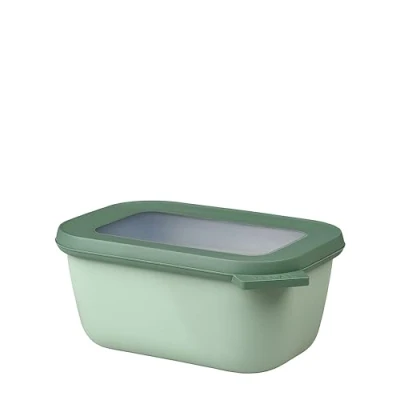 Abbildung von Mepal Multi Bowl Cirqula Rectangular Vorratsdose mit Deckel Geeignet als Luftdichte Aufbewahrungsbox für den Kühlschrank, Mikrowellengeschirr &amp; Frischhaltedosen 750 ml Nordic Sage